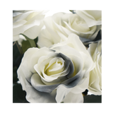 Faux Rose Bouquet Stem grey