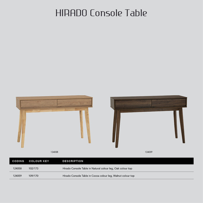 Hirado Console Hallway Table - Natural