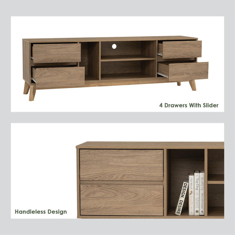 Hirado Entertainment TV Unit - Cocoa