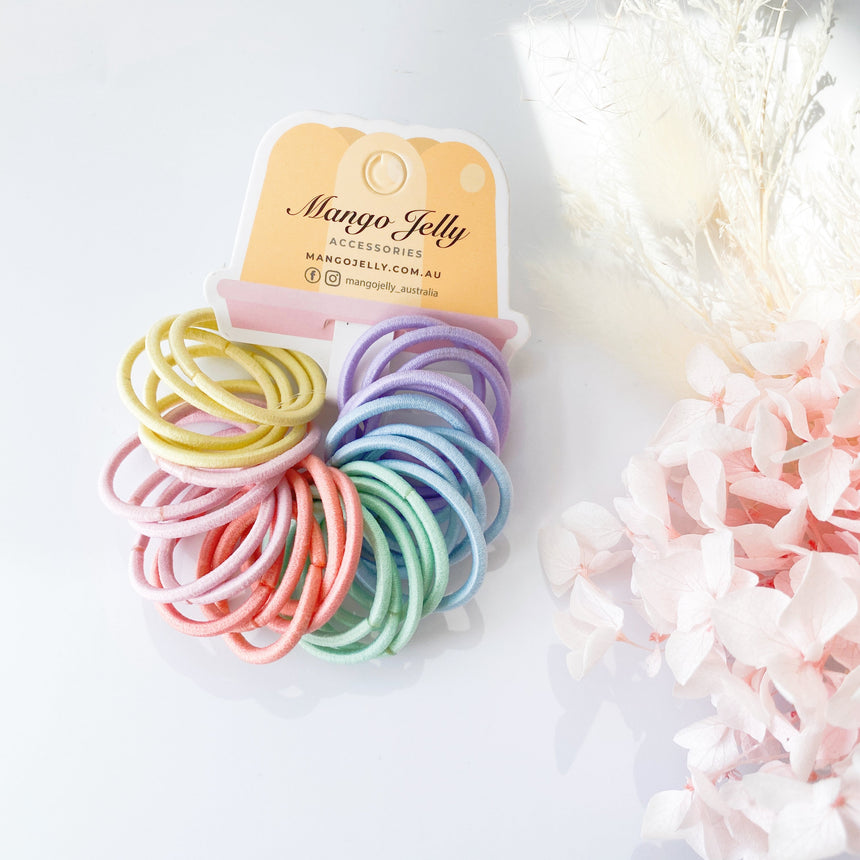 MANGO JELLY Kids Hair Ties (3cm) - Classic Candy -Twin Pack