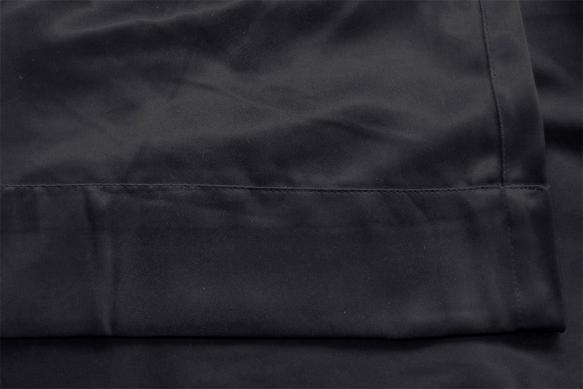 100% Blockout Curtains 2x280x270cm PINCH PLEAT Blackout High Level Fabric Blac