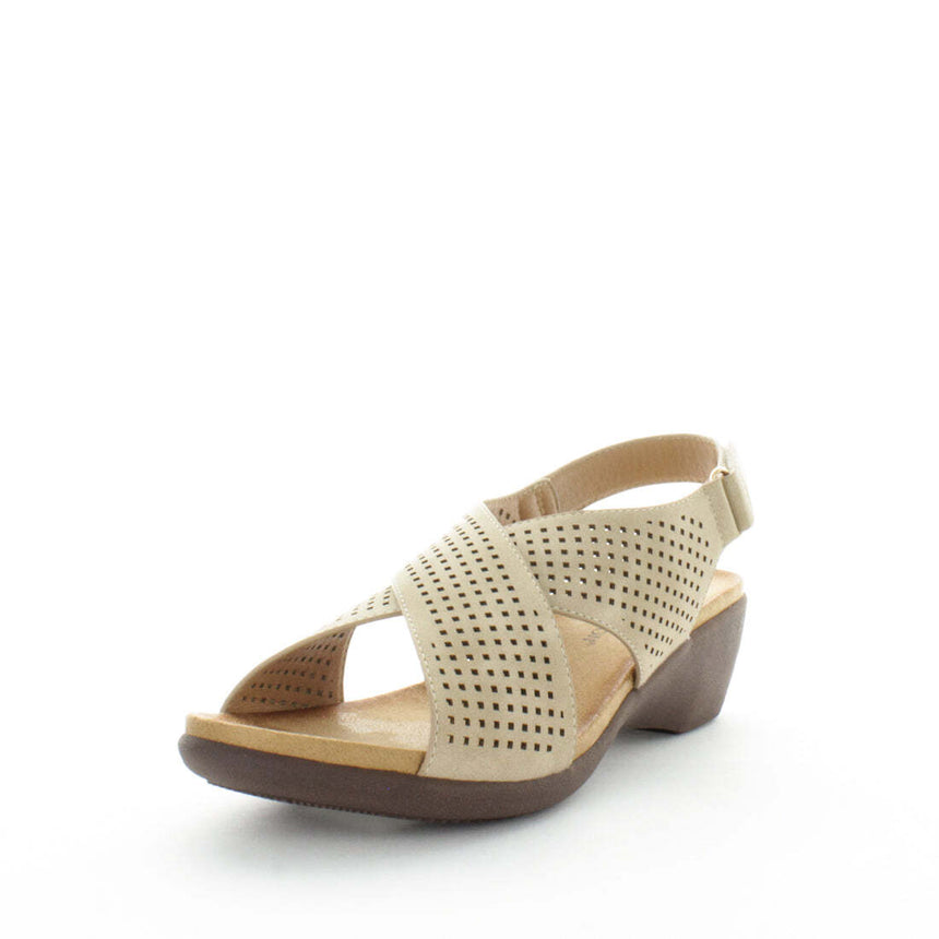 AEROCUSHION Women's MASINA Sandals Beige Shoe 38EU