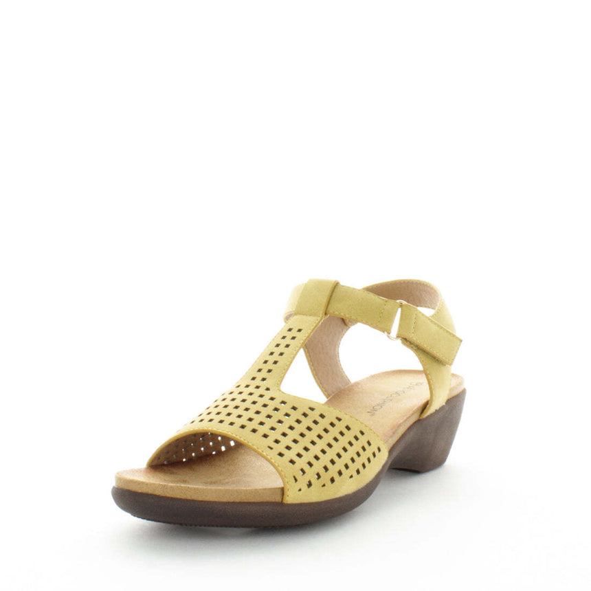 AEROCUSHION Women's MELANIE Sandals Mustard Shoe 39EU