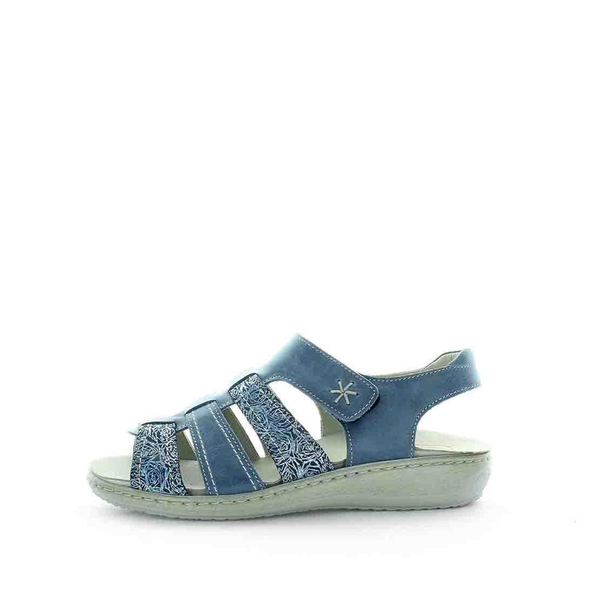 KIARFLEX Women's KOOSE Sandals Blue Shoe 36EU