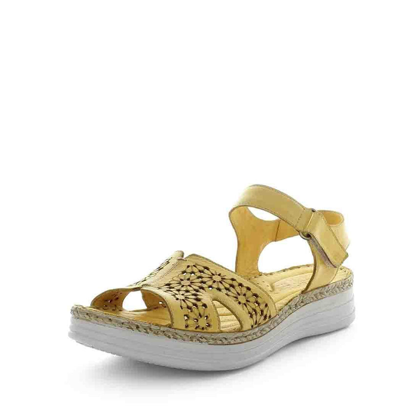 SOFT TREAD ALLINO Women's BANITA Sandals Mustard Shoe 36EU