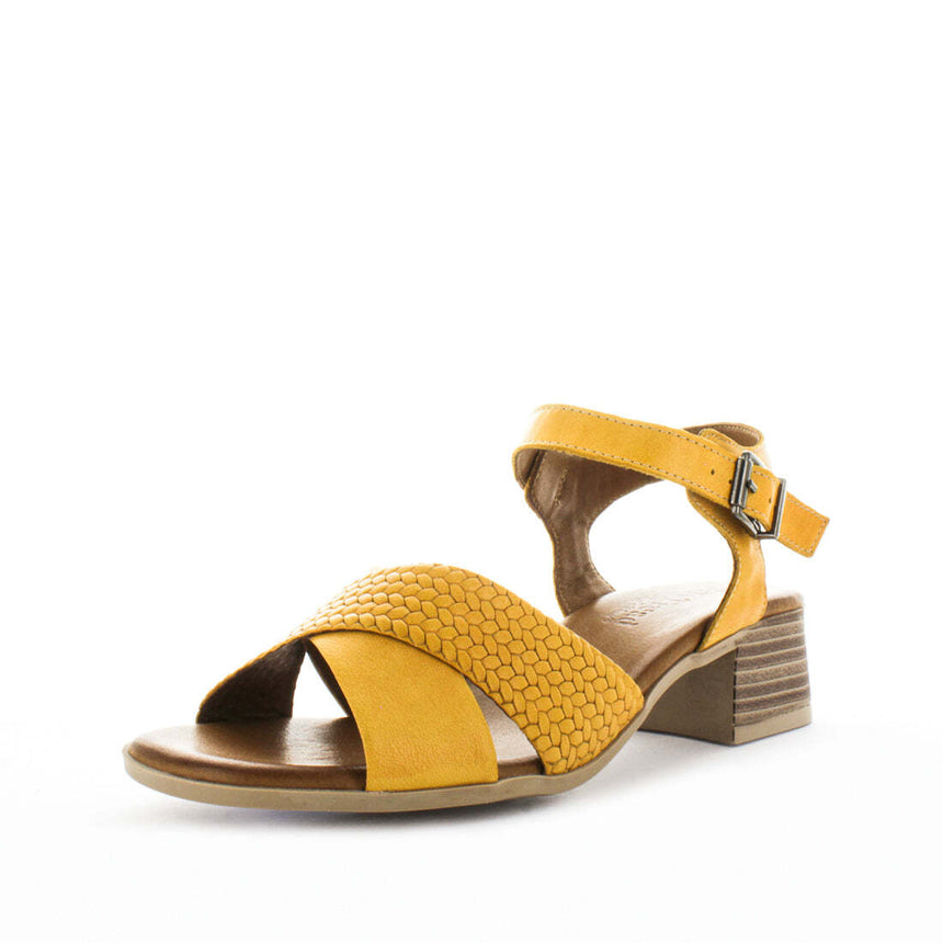 SOFT TREAD ALLINO Women's BONICA Sandals Mustard Shoe 37EU