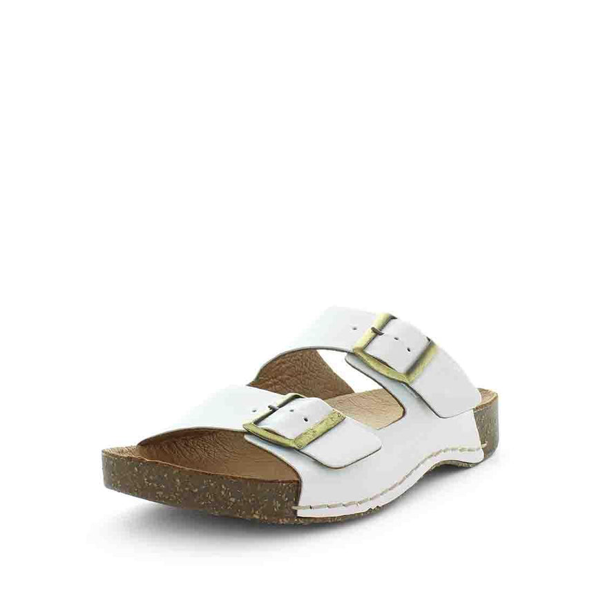 SOFT TREAD ALLINO Women's BRODIE Sandals White Smooth Shoe 36EU