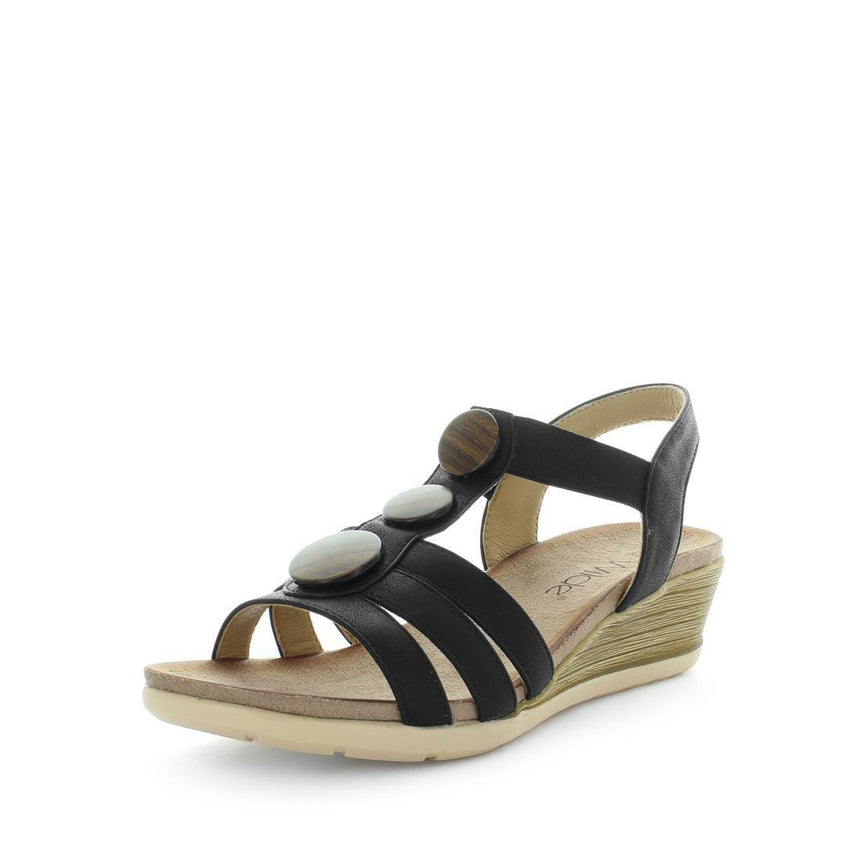 WILDE Women's SAURA Sandals Black Shoe 39EU