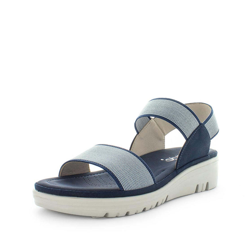 WILDE Women's SIPPY Sandals Blue Shoe 40EU