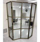 EXOTIC MELODIES MIRROR BIRD DRESSING SCREEN/ROOM DIVIDER