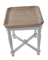 SHABBY SQUARE SIDE TABLE