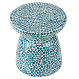 SANTORINI SHELL STOOL/SIDE TABLE