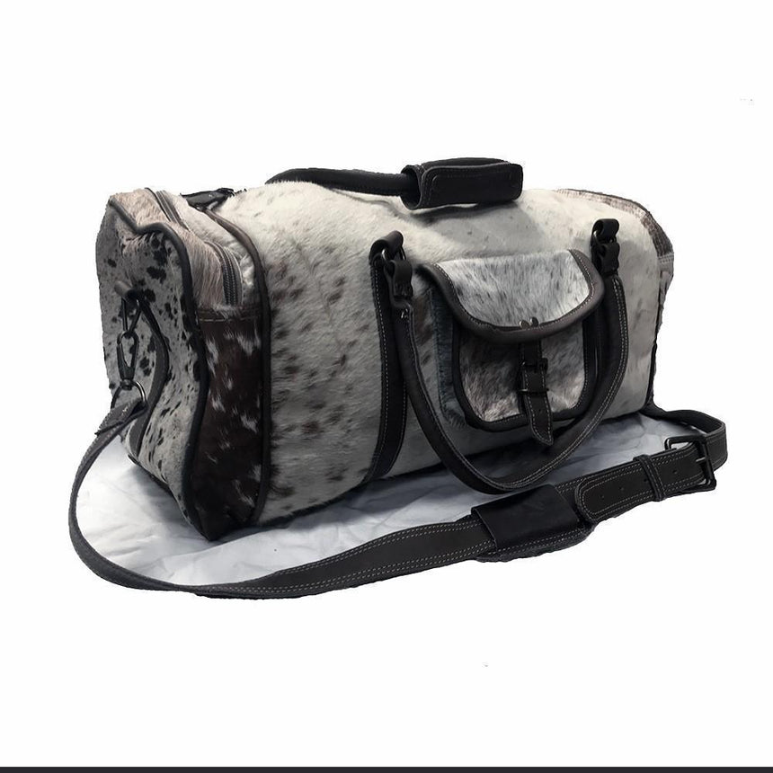 COWHIDE OVERNIGHT BAG