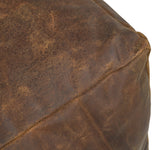 VINTAGE LEATHER OTTOMAN