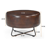 BOLERO LEATHER COFFEE TABLE/OTTOMAN