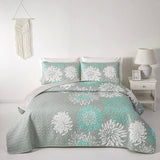 Elegant Quilted Bedspread and Pillowcases Set: Infuse Your Bedroom with Charm - Queen size