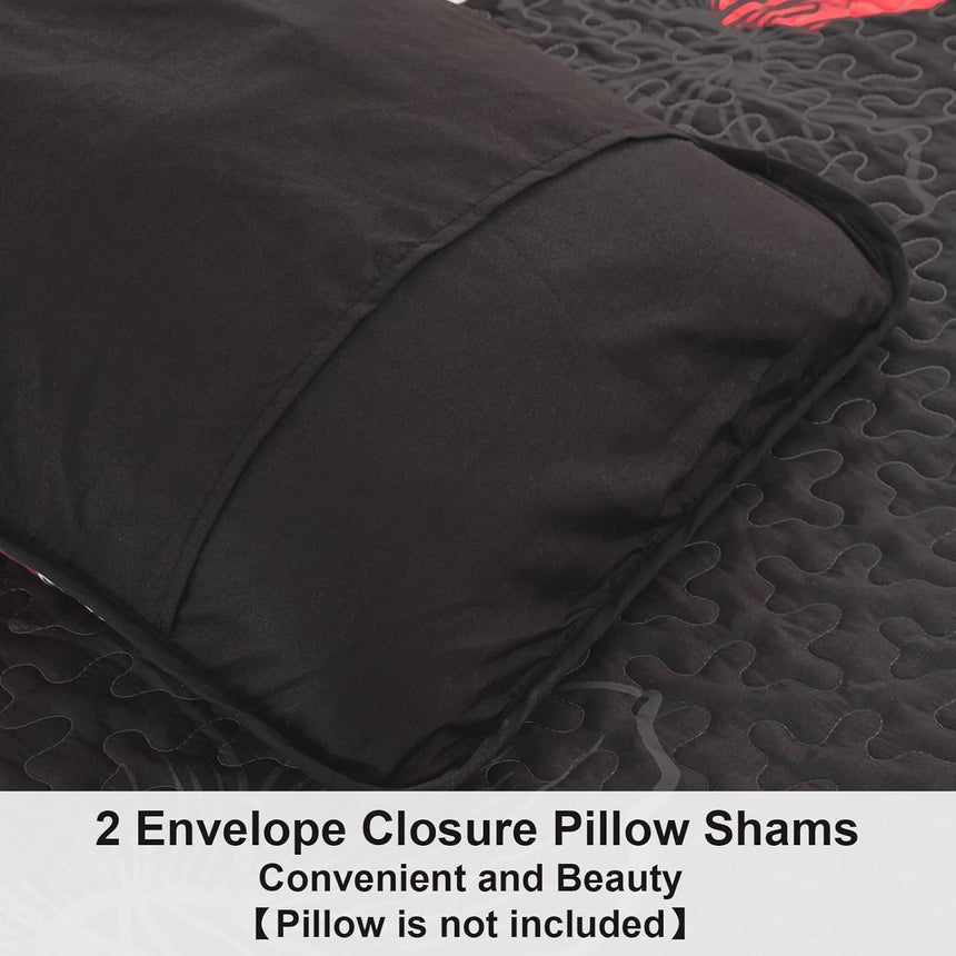 Glorious Quilted coverlet and pillowcovers set: Unmatched Beauty - Queen size