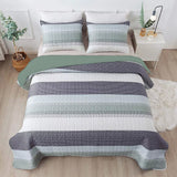 Ethereal Quilted Bedspread and Pillowcases Set: A Dreamy Addition to Your Home - Queen size