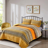 Lively Quilted bedspread and pillowcovers set: Add Vibrancy to Your Room - Queen size