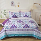 Handsome Quilted Bedspread and Pillowcases Set: Strong, Sturdy, and Stylish - Queen size