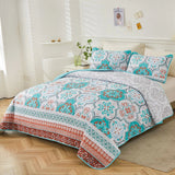 Opulent Quilted bedspread and pillowcovers set: Add a Touch of Elegance - Queen size