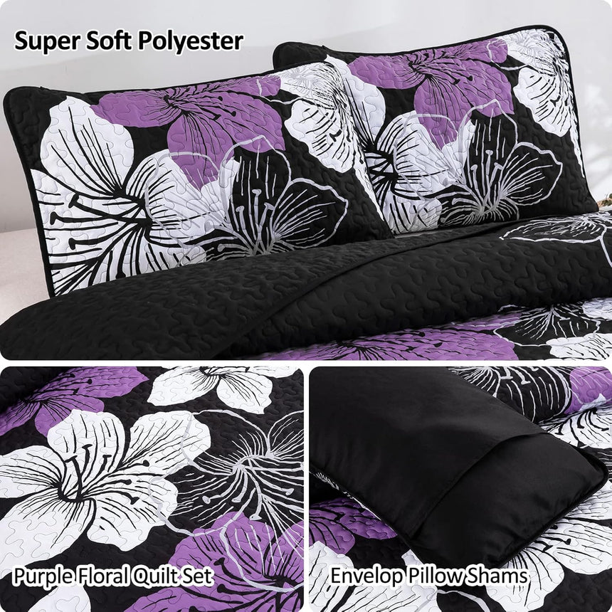 Majestic Quilted Bedspread and Pillowcases Set: Unmatched Beauty and Comfort - Queen size