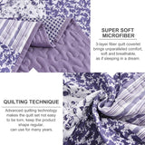 Harmonious Quilted bedspread and pillowcovers set: Perfect Balance of Style - Queen size