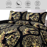 Luminous Quilted Coverlet and Pillowcases Set: Brighten Your Bedroom Atmosphere - Queen size