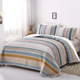 Graceful Quilted Coverlet and Pillowcases Set: Timeless Beauty and Comfort - Queen size