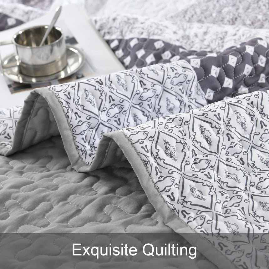 Bespoke Quilted Bedspread and Pillowcases Set: Tailored Luxury for Your Home - Queen size