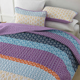 Quirky Quilted coverlet and pillowcovers set: Add Personality to Your Space - Queen size