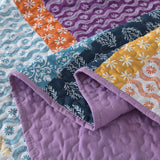 Quirky Quilted coverlet and pillowcovers set: Add Personality to Your Space - Queen size