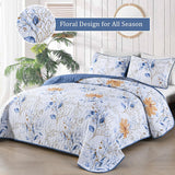 Quietude Quilted coverlet and pillowcovers set: Perfect for Relaxation - Queen size