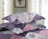 Quaint Quilted bedspread and pillowcovers set: Perfect for a Cozy Retreat - Queen size