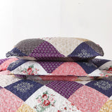 Intricate Quilted coverlet and pillowcovers set: Attention to Detail - Queen size