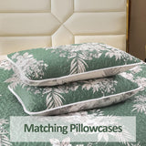 Sophisticated Quilted Coverlet and Pillowcases Set: Elevate Your Bedroom Decor - Queen size