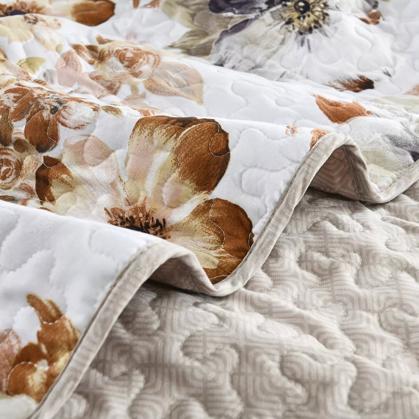 Zen Quilted bedspread and pillowcovers set: Find Your Inner Peace - Queen size