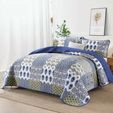 Gorgeous Quilted bedspread and pillowcovers set: Comfortable Elegance - Queen size