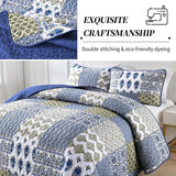 Gorgeous Quilted bedspread and pillowcovers set: Comfortable Elegance - Queen size