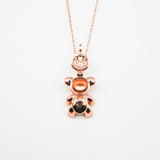 Gift Box - Bear Rose Gold Aroma Necklace + Purify Oil Blend