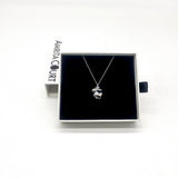 Gift Box - Rabbit White Gold Aroma Necklace + Purify Oil Blend