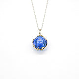 Gift Box - Aroma Necklace White Gold - Planet Celestial Sapphire (Blue) + Purify Oil Blend