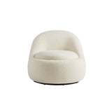 Anda Modern Boucle Fabric Swivel Chair