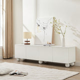 Ava White TV Unit