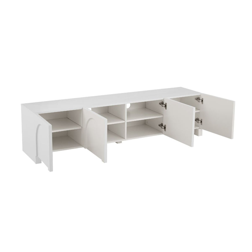 Dome White TV Unit