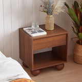 Orbie Bedside Table in Walnut