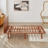 Bondi Solid Pinewood Bed Frame in Walnut - Double