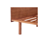 Bondi Solid Pinewood Bed Frame in Walnut- Queen