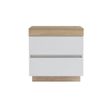 Ashley Coastal White Wooden Bedside Table