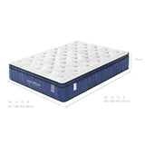 Cool Gel Memory Foam Mattress 5 Zone Latex 34cm - Double